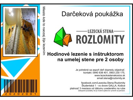 Lezenie s inštruktorom 2osoby 1 hodina