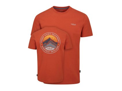 BASECAMP 3 PEAKS TEE red clay