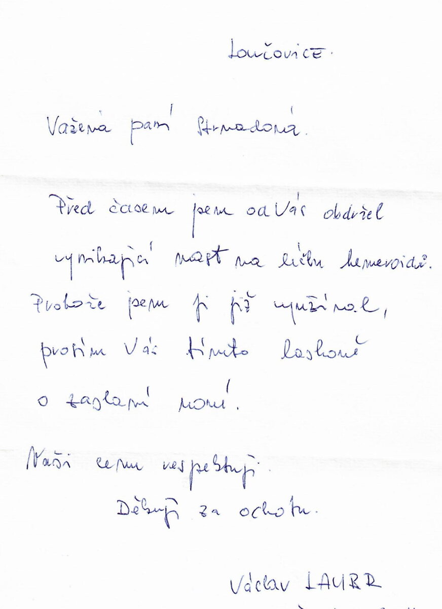 Dopisy od zákazníků