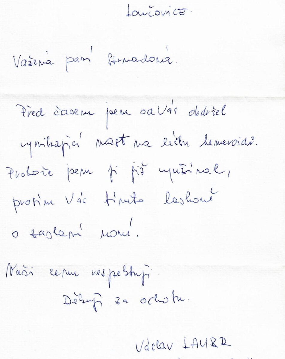 Dopisy od zákazníků