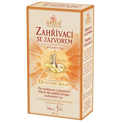 Zahřívací se zázvorem  bylinný sypaný čaj
