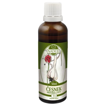 Česnek mědvědí a setý 50ml  lihový extrakt z bylin (tinktura)