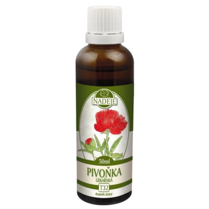 Pivoňka lékařská 50ml  lihový extrakt z bylin (tinktura)