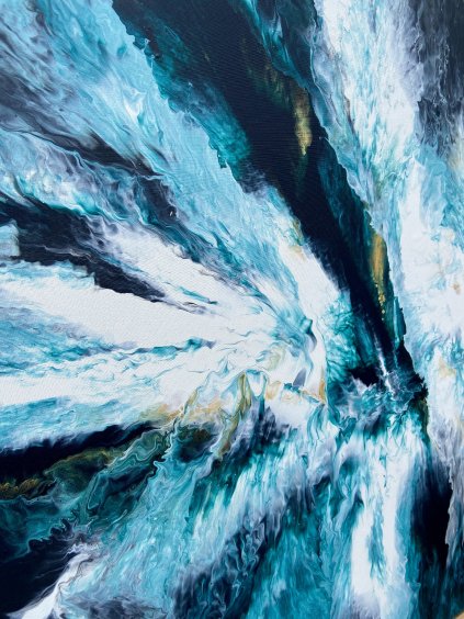 Modrý třesk 80x130 cm