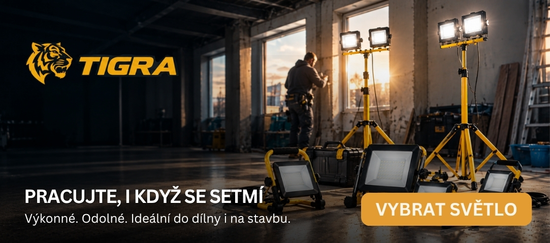 LED pracovní reflektory na stativu pro osvětlení dílny, stavby a pracovního prostoru