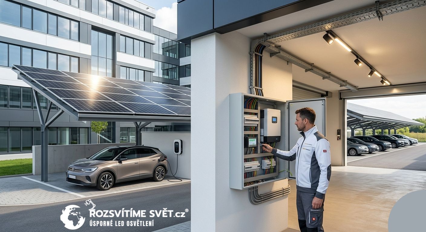 Realizace solárního osvětlení a elektroinstalace