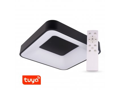 SMART Tuya LED svítidlo ZULU 60W CCT hranaté černé