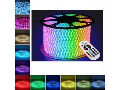 LED pásek, 14 W, IP67, 230 V, RGB - RGB (Barva světla RGB, Příkon 14 W, Hmotnost 0.1 kg)