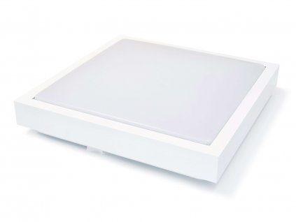 Přisazené čtvercové stropní svítidlo 2xE27 Supra - Bílé