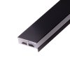 LED profil 2SP-C černý pro police (Varianta Profil s krytem 2m)