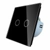 WELAIK skleněný dotykový vypínač kompletní ř.5 černý (2)