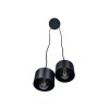 Závěsné stropní svítidlo ze série Retro & Loft: Loftinio 2xE27 - Černá