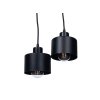 Závěsné stropní svítidlo ze série Retro & Loft: Loftinio 2xE27 - Černá