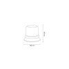 warning lamp led micro magnetic base 40led (3)