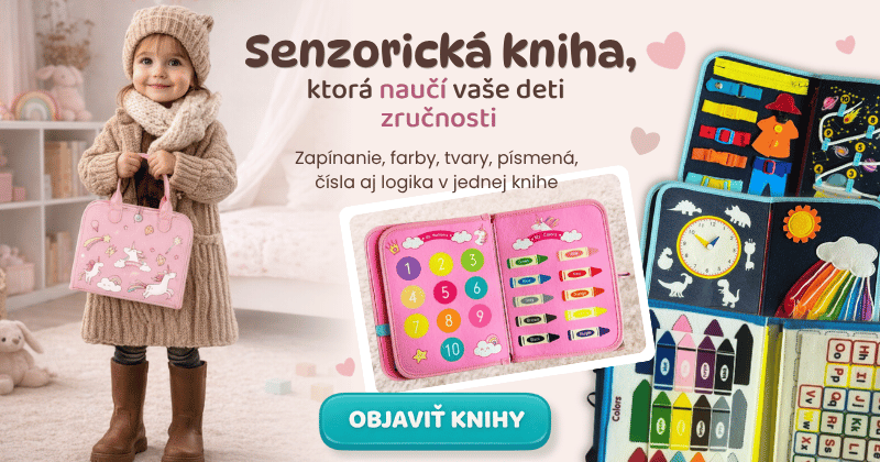 Senzorocké knihy, ktoré učia a rozvíjajú zručnosti