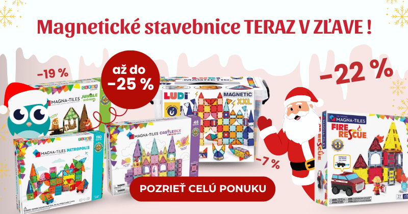 Zľavy na vybrané magnetické stavebnice