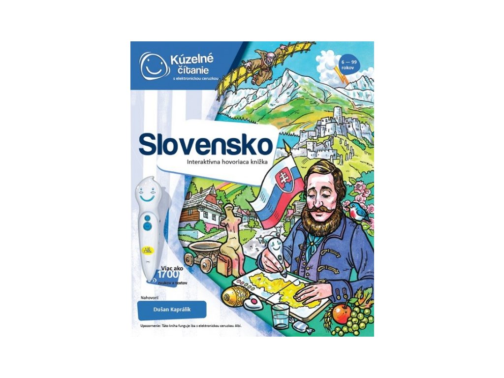 Hovoriaca kniha Slovensko bez elektronickej ceruzky 6+ | Rozumné hračky.sk