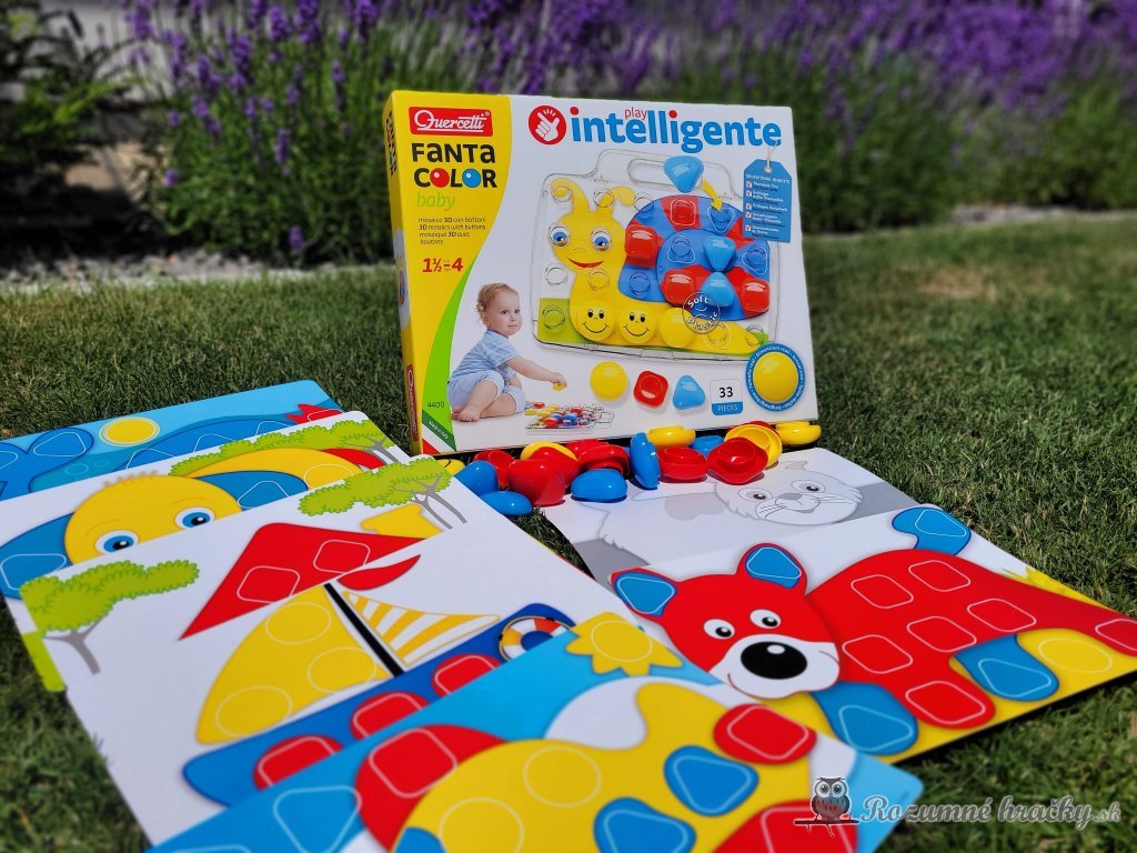 Mozaika pre najmenších - Quercetti Fantacolor Basic pre deti už od 18 mesiacov