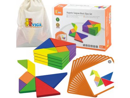viga magneticka mozaika tangram