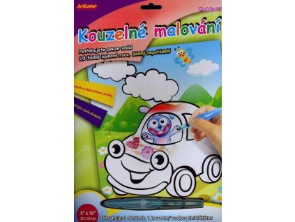 obľúbené kreslenie, po uschnutí obrázok zmizne a môže sa maľovať zas