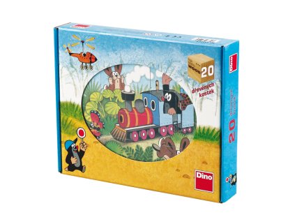 Drevené kocky Domáce zvieratká RETRO 12 ks