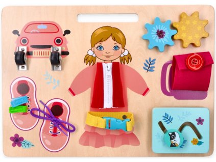Adam Toys Doska na tréning jemnej motoriky - dievčatá
