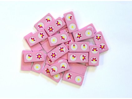 domino pre dievčatá ružové kamene (1)