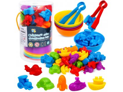 edukačná hračka triedenie farieb doprava (6)