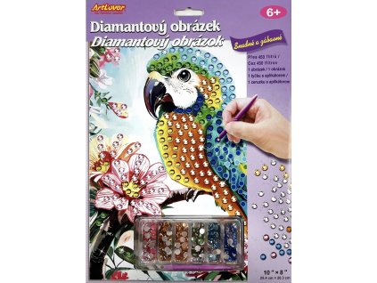 diamantový obrázok papagáj (1)