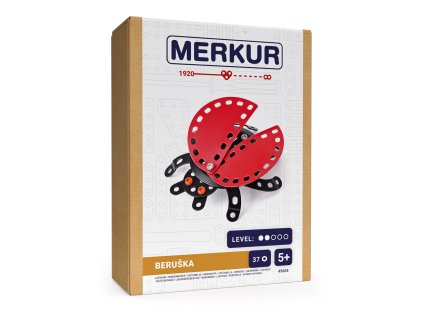 Merkur - stavebnice Merkur - Chrobáčiky - Lienka, 37 dielikov