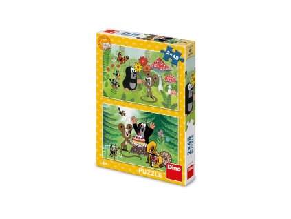 Dino Puzzle Krtko: Oslava 2x48 dielikov