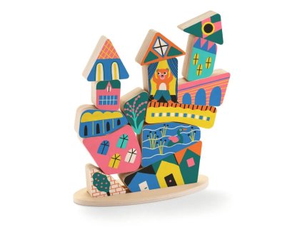 Djeco drevená balančná hračka Ze Stakaboom pre deti od 3 rokov