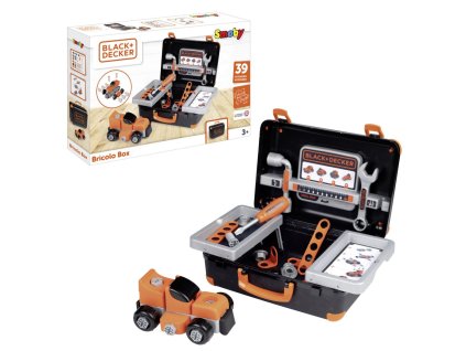 Smoby B&D Kufrík Bricolo s autom a náradím
