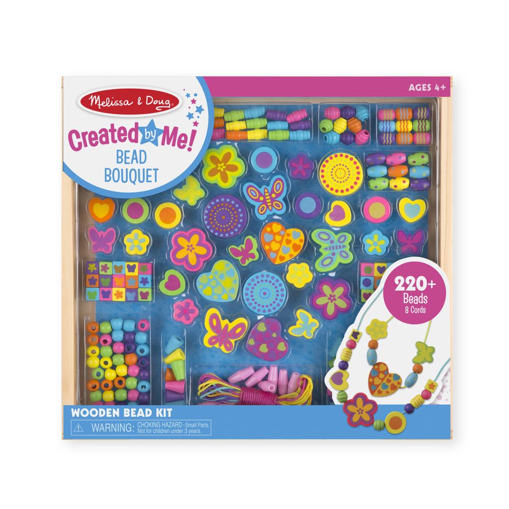 Melissa & Doug Drevené korálky mega