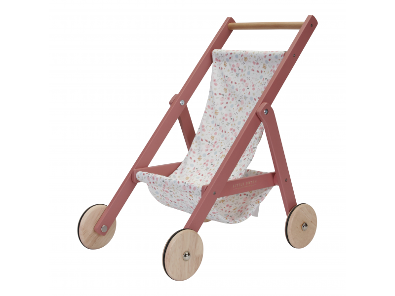 Little Dutch Kočík pre bábiky Kvety a motýle