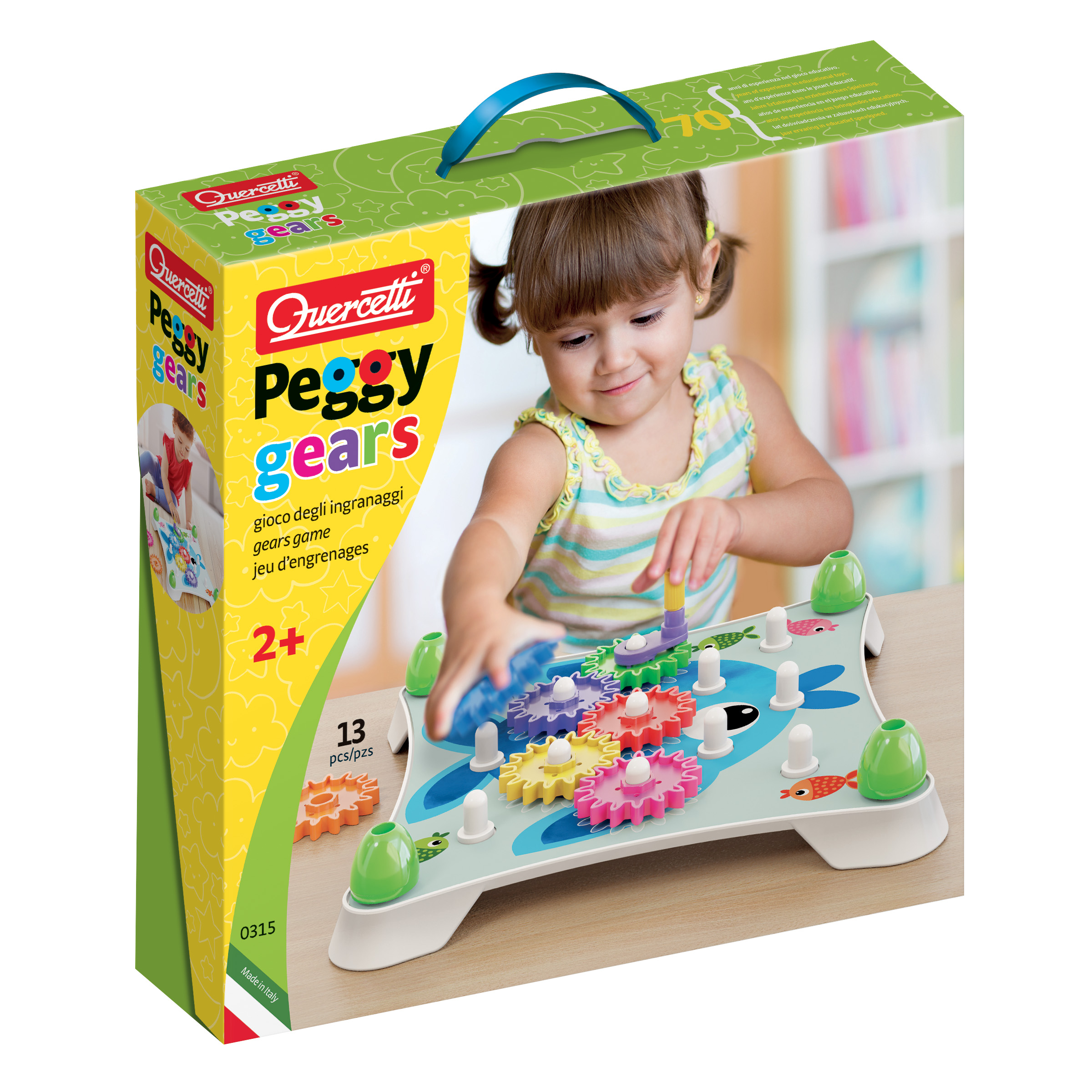 Quercetti 0315 Peggy Gears 13 ks