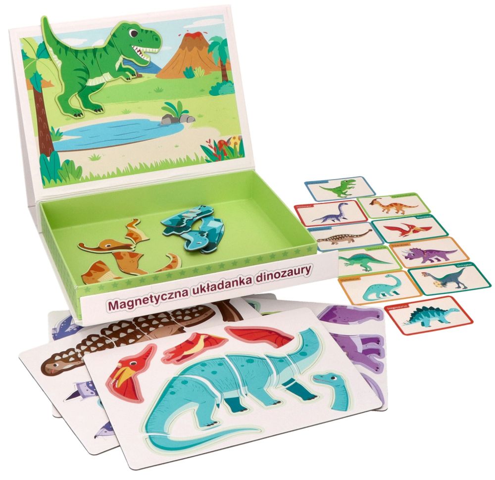 Adam Toys Magnetická kniha Dinosaury