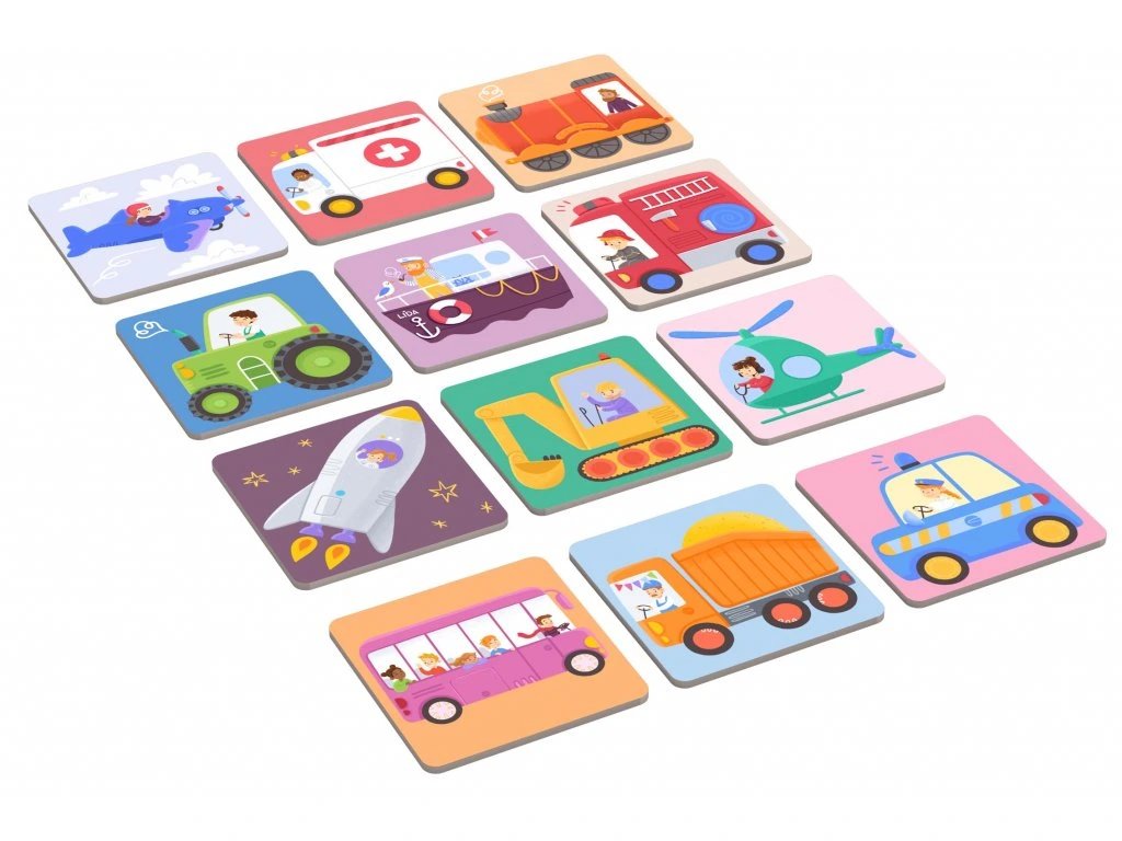 KukiKuk - Veľké pexeso Doprava 2+