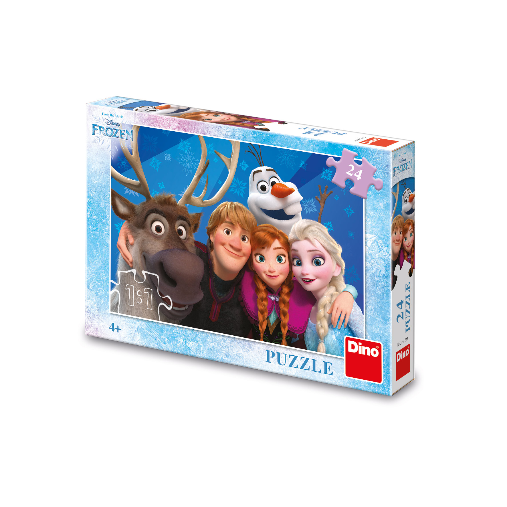 Dino Puzzle Frozen selfie 24 dielikov