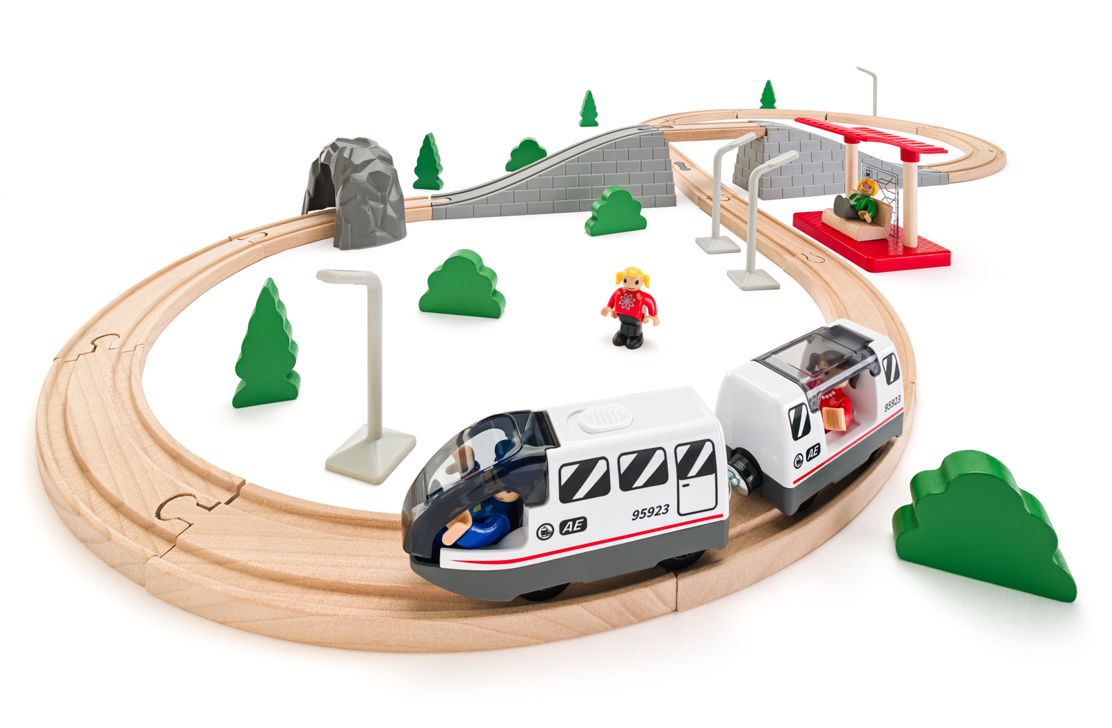 Woody Vláčikodráha - Osmička , 45 dielov