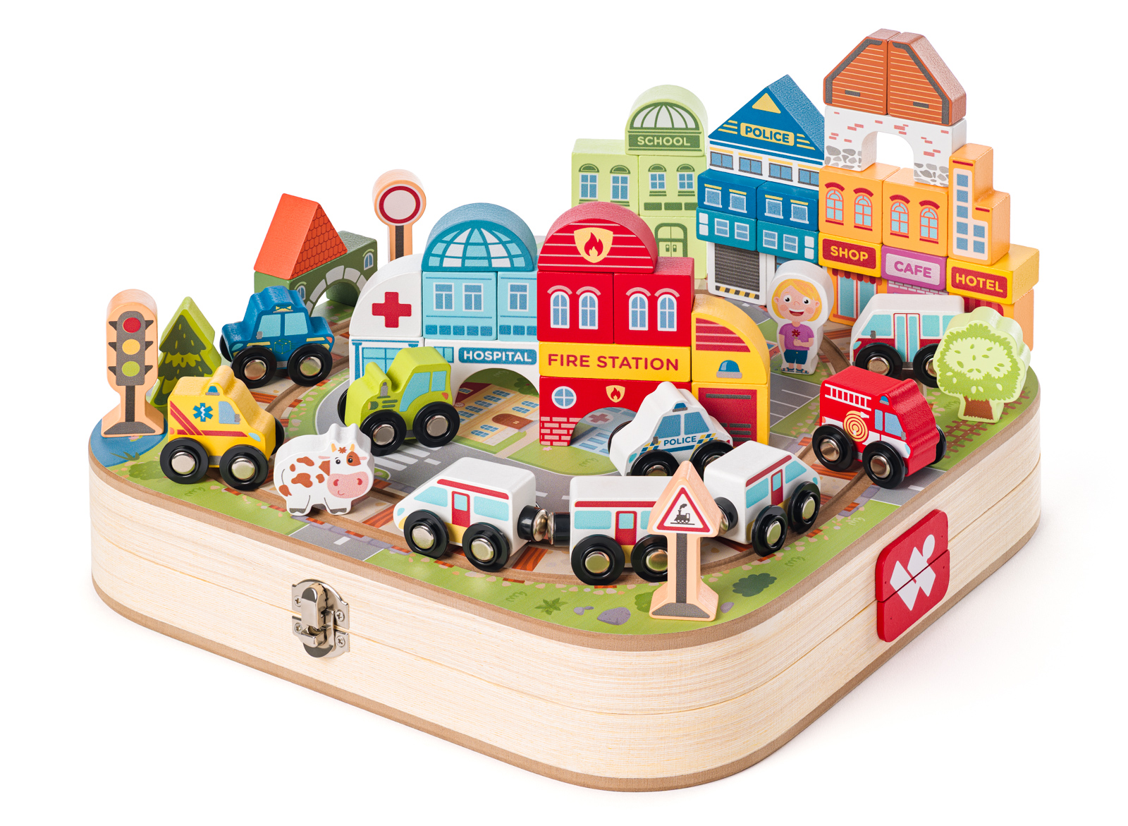 Woody Kufrík s mestom a vláčikodráhou