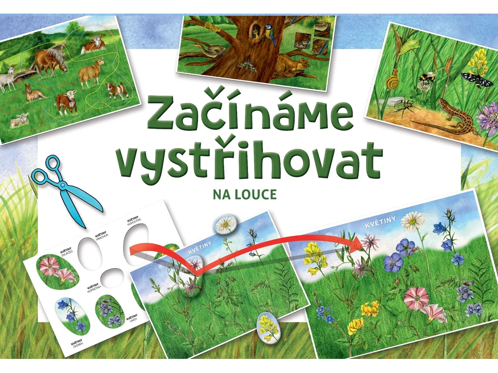 Začíname vystrihovať - Na lúke 4+