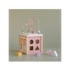 Little Dutch Kocka s aktivitami Pink Flowers 18m+