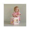 Little Dutch Kocka s aktivitami Pink Flowers 18m+