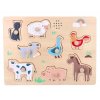 Adam Toys Vkladacie puzzle so zvukom Farma