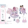 DeCuevas 86051 Môj prvý kočík pre bábiky s taškou GALA 2023 - 56 cm