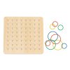 Woopie drevena doska s gumickami Geoboard 09