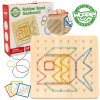 Woopie drevena doska s gumickami Geoboard 01