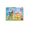 Dino Puzzle Peppa Pig: Na prázdninách 3x55 dielikov