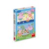 Dino Puzzle Peppa Pig: Na dovolenke 2x48 dielikov